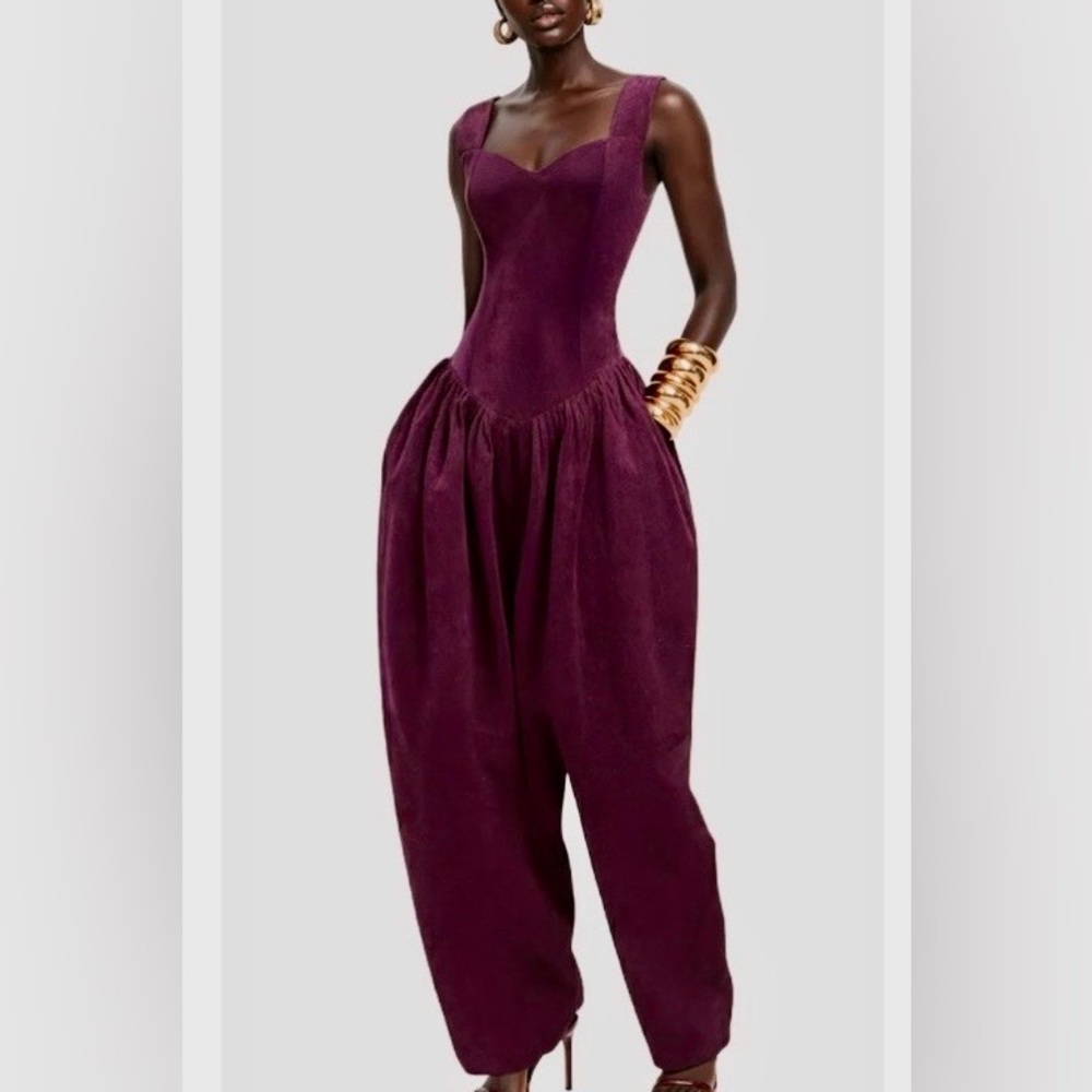 Hanifa Amanda II Elegant Purple/eggplant Jumpsuit-size L